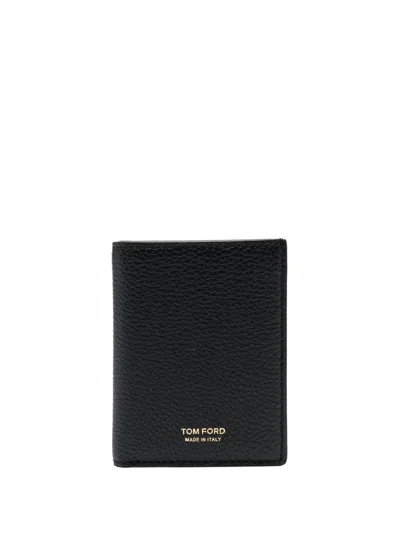 TOM FORD GRAINED-LEATHER WALLET
