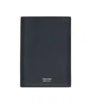 Tom Ford Black Soft Grain Leather T Line Passport Holder In Black