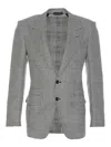 Tom Ford Prince Of Wales Shelton Jacket Jackets Multicolor In Gray