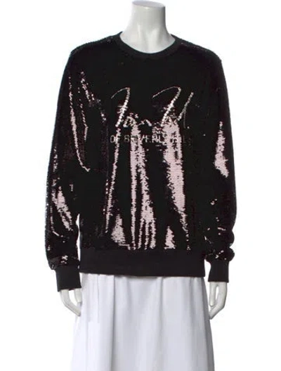 Pre-owned Tom Ford Graphic Print Crew Neck Sweatshirt In Black