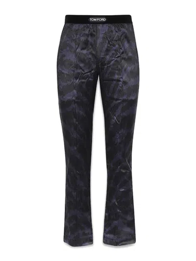 TOM FORD GRAPHIC PRINTED STRAIGHT-LEG PANTS