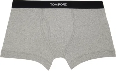 Tom Ford Gray Cotton Boxer Briefs