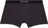 Tom Ford Gray Cotton Boxer Briefs In Dark Mink