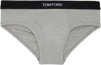 Tom Ford Gray Cotton Briefs