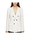 Tom Ford Off-white Twill Double-breasted Blazer In White