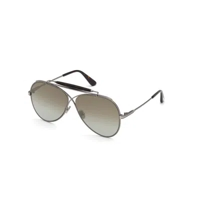 Tom Ford Gray Metal Sunglasses For Men And Women