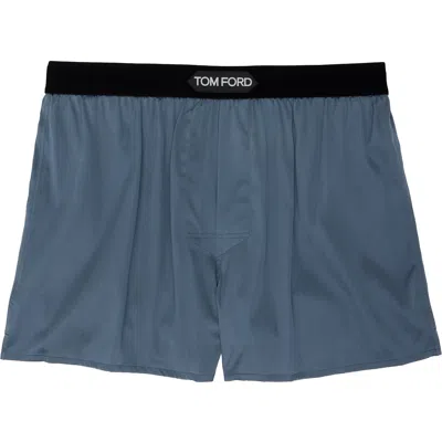 TOM FORD GRAY SILK BOXERS