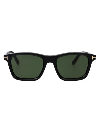 Tom Ford Green Black Acetate Sunglasses