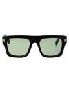 Tom Ford Fausto Square-frame Acetate Sunglasses In Black