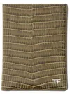 Tom Ford Green Calf Leather Wallets In Green