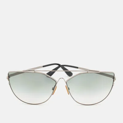 Pre-owned Tom Ford Green Gradient Jacquelyn Tf563 Cat Eye Sunglasses