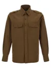 Tom Ford Military Shirt And Blouse Green In Brown