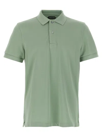 Tom Ford Green Pique Polo Shirt
