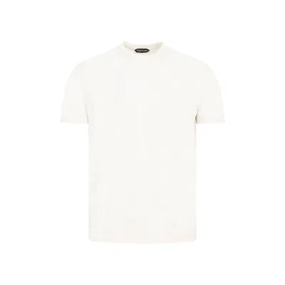 Tom Ford Green Round Neck T-shirt For Men