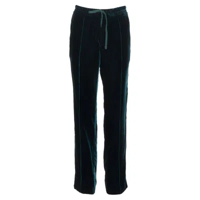 Pre-owned Tom Ford Green Velvet Joggers
