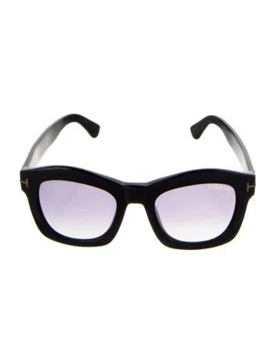 Pre-owned Tom Ford Greta Square Sunglasses In Black