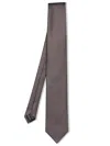 TOM FORD GREY AND BROWN SILK TIE