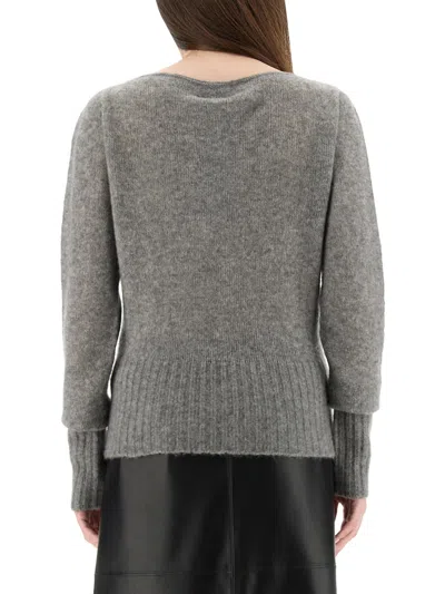 Tom Ford Grey Cashmere Silk Sweaters In Gray