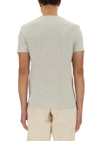 Tom Ford Grey Cotton Blend T-shirts In Gray