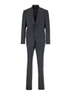 Tom Ford Grey Double-breasted Suit With Peak Revers In Wool Man In Gray