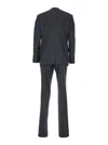 Tom Ford Grey Double-breasted Suit With Peak Revers In Wool Man