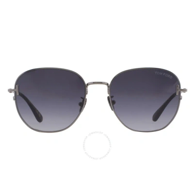 Tom Ford Grey Gradient Round Men's Sunglasses Ft0976-k 08b 56