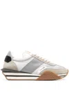 TOM FORD GREY JAMES LOW-TOP SUEDE SNEAKERS