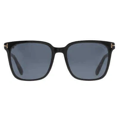 Pre-owned Tom Ford Grey Square Men's Sunglasses Ft0891-k 01a 55 Ft0891-k 01a 55 In Gray