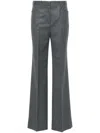 Tom Ford Creased Wool Tailored Trousers - Women's - Silk/wool/cupro In Grey