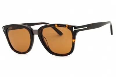 Tom Ford Greydon Brown Square Men's Sunglasses Ft1213 52e 53