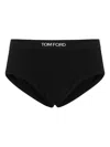 Tom Ford Grosgrain-waistband Jersey Briefs In Black