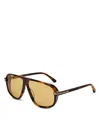 Tom Ford Guillaume Pilot Sunglasses, 61mm