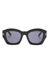 Tom Ford Guilliana Round-frame Sunglasses In Black