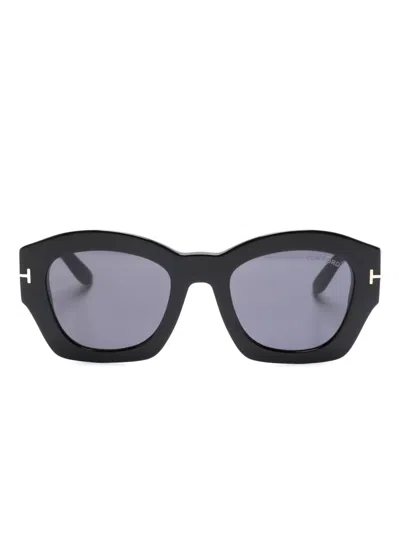 Tom Ford Guilliana Round-frame Sunglasses In Black