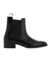 Tom Ford Edgar Polished Leather Chelsea Boots In Black