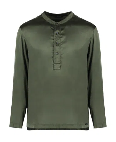 Tom Ford Half Buttoned Long-sleeved Pyjama Shirt