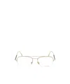 Tom Ford Half Frame Aviator Glasses In White