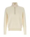 Tom Ford Half Zip Sweater Sweaters And Cardigans White In Neutral