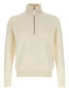 Tom Ford Half Zip Sweater Sweaters And Cardigans White In Neutral