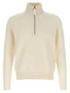Tom Ford Half Zip Sweater Sweaters And Cardigans White In Neutral