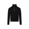 Tom Ford Half Zip Sweater In Black