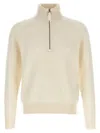 Tom Ford Half Zip Sweater Sweaters And Cardigans White In Neutral