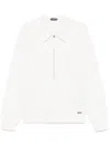 Tom Ford Sweatshirt Mit Reissverschluss In Weiss