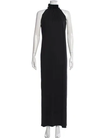 Pre-owned Tom Ford Halterneck Long Dress In Black