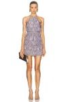 Tom Ford Ruffled Mini Dress In Mauve