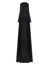 Tom Ford Silk Maroccaine Halterneck Maxi Dress In Black
