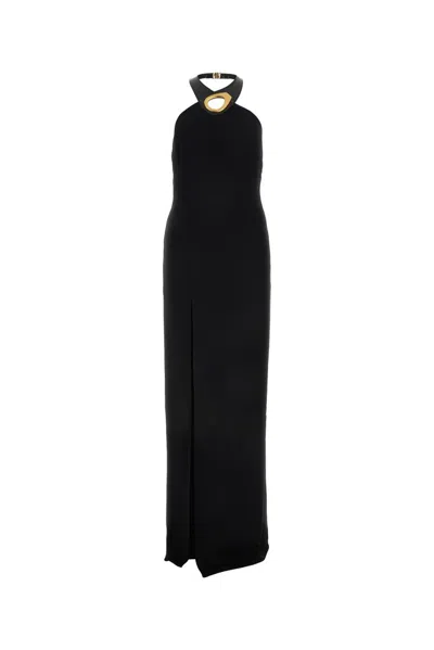 Tom Ford Halterneck Sleeveless Gown In Black