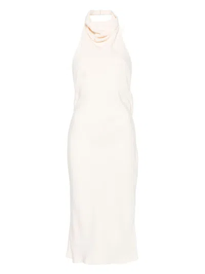 TOM FORD HALTERNECK SLEEVELESS MIDI DRESS