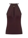 Tom Ford Halterneck Top In Burgundy