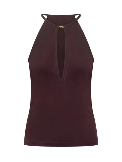 Tom Ford Halterneck Top In Burgundy